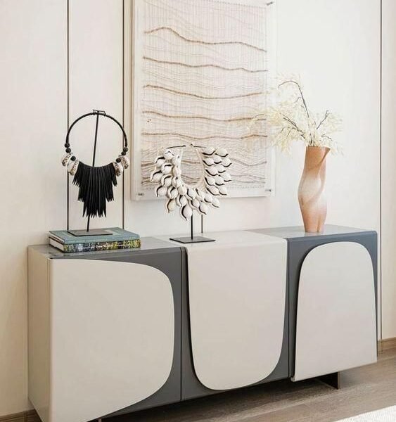 بوفــيه خشب طبيعي p-1